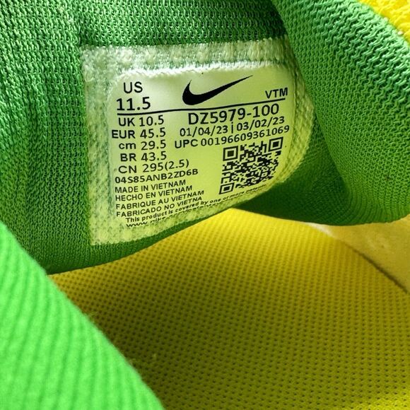 Nike Air Zoom Pegasus 40 Oregon Ducks PE Men's Running Shoes Sz 11.5 DZ5979-100 - Picture 10 of 10